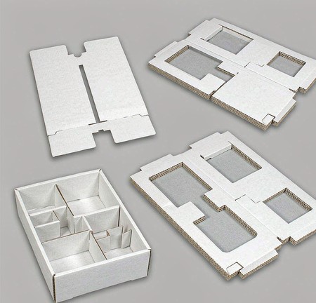 Collapsible rigid boxes ship flat like a folding carton die-line