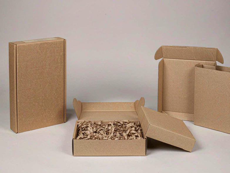 Corrugated mailer boxes with kraft filler for direct-to-consumer apparel shipments